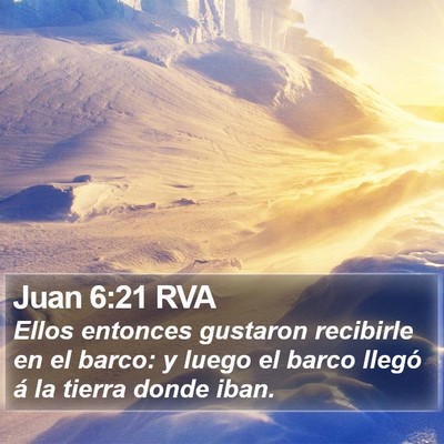 Juan 6:21 RVA Bible Verse Image