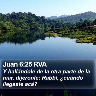 Juan 6:25 RVA Bible Verse Image