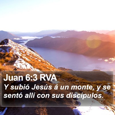Juan 6:3 RVA Bible Verse Image