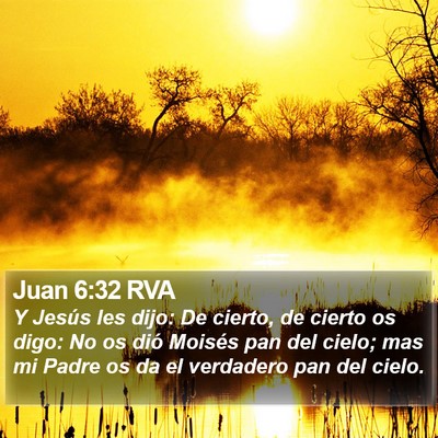 Juan 6:32 RVA Bible Verse Image