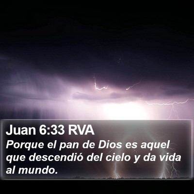 Juan 6:33 RVA Bible Verse Image