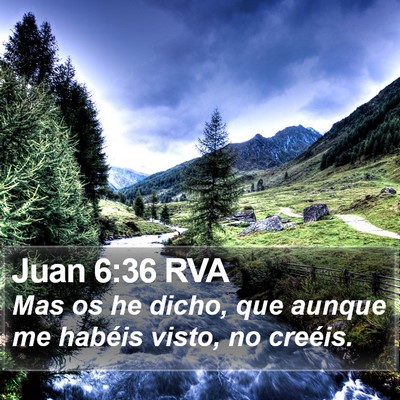 Juan 6:36 RVA Bible Verse Image