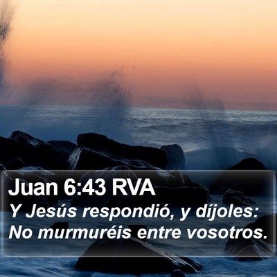 Juan 6:43 RVA Bible Verse Image