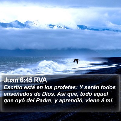 Juan 6:45 RVA Bible Verse Image
