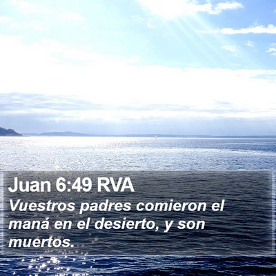 Juan 6:49 RVA Bible Verse Image