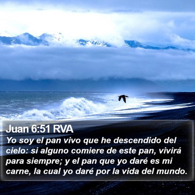 Juan 6:51 RVA Bible Verse Image