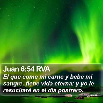 Juan 6:54 RVA Bible Verse Image