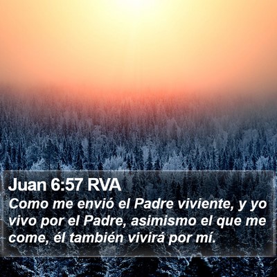 Juan 6:57 RVA Bible Verse Image