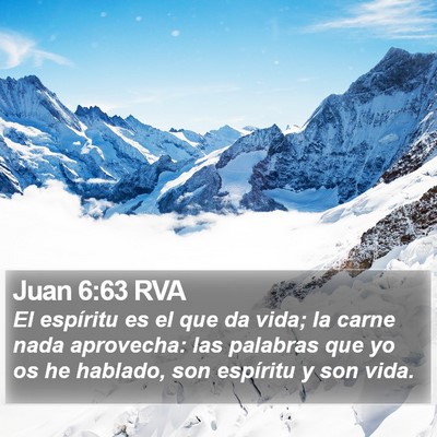 Juan 6:63 RVA Bible Verse Image