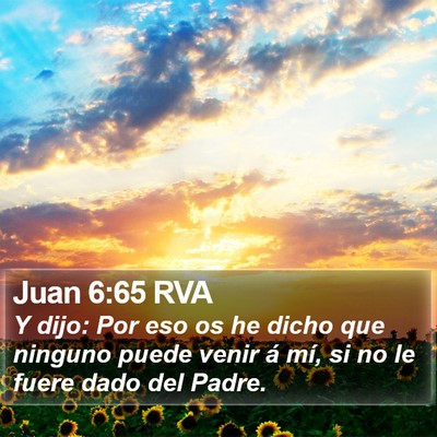 Juan 6:65 RVA Bible Verse Image