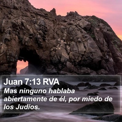 Juan 7:13 RVA Bible Verse Image