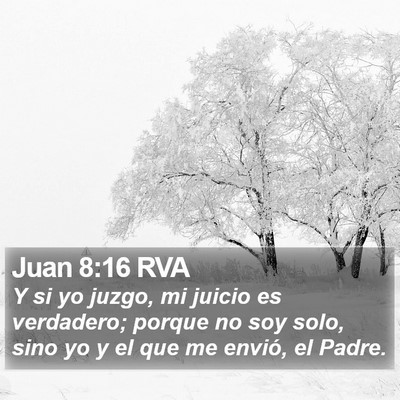 Juan 8:16 RVA Bible Verse Image