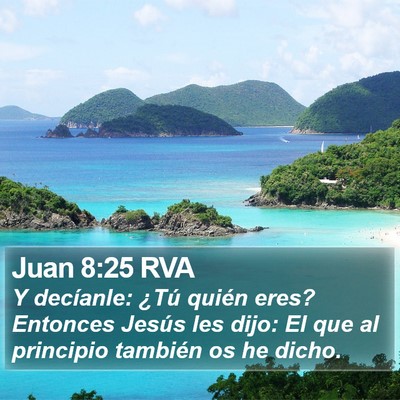 Juan 8:25 RVA Bible Verse Image