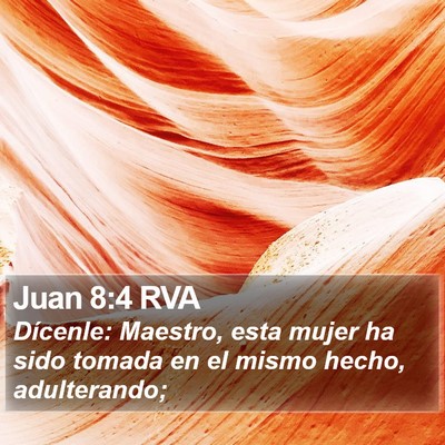 Juan 8:4 RVA Bible Verse Image