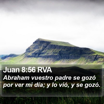 Juan 8:56 RVA Bible Verse Image
