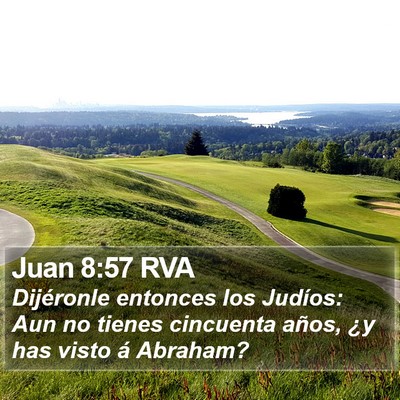 Juan 8:57 RVA Bible Verse Image