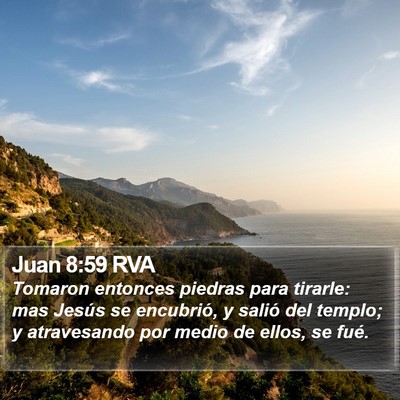 Juan 8:59 RVA Bible Verse Image