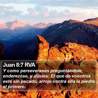 Juan 8:7 RVA Bible Verse Image