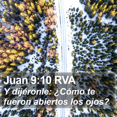 Juan 9:10 RVA Bible Verse Image