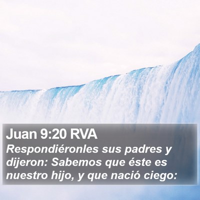 Juan 9:20 RVA Bible Verse Image