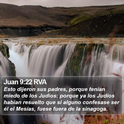 Juan 9:22 RVA Bible Verse Image