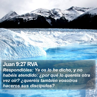 Juan 9:27 RVA Bible Verse Image