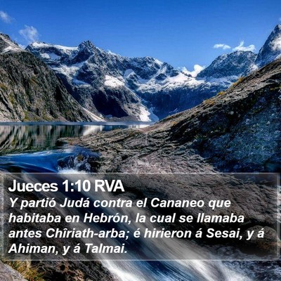 Jueces 1:10 RVA Bible Verse Image