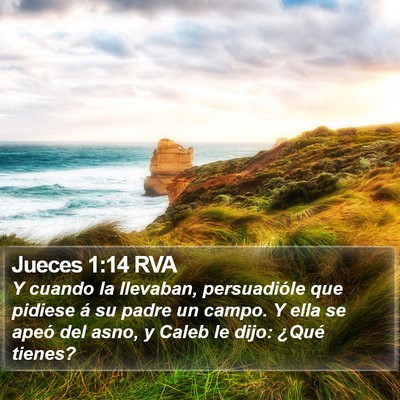 Jueces 1:14 RVA Bible Verse Image