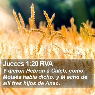 Jueces 1:20 RVA Bible Verse Image