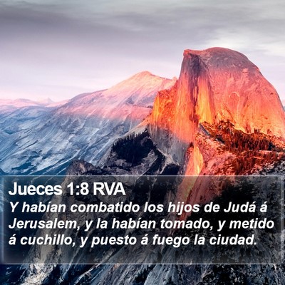 Jueces 1:8 RVA Bible Verse Image