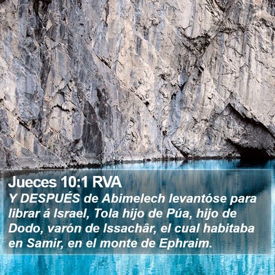 Jueces 10:1 RVA Bible Verse Image