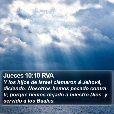 Jueces 10:10 RVA Bible Verse Image