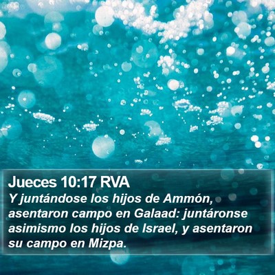 Jueces 10:17 RVA Bible Verse Image