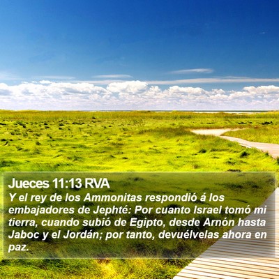 Jueces 11:13 RVA Bible Verse Image
