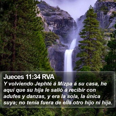 Jueces 11:34 RVA Bible Verse Image