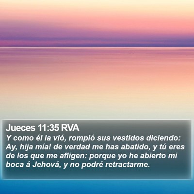 Jueces 11:35 RVA Bible Verse Image
