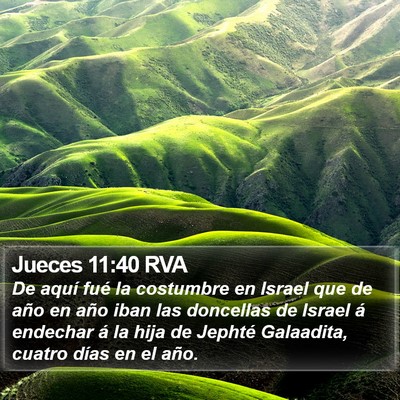 Jueces 11:40 RVA Bible Verse Image