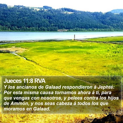 Jueces 11:8 RVA Bible Verse Image