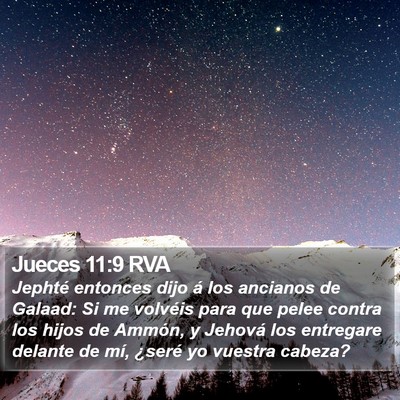 Jueces 11:9 RVA Bible Verse Image