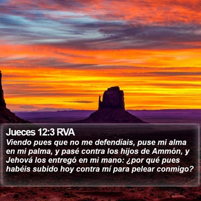Jueces 12:3 RVA Bible Verse Image