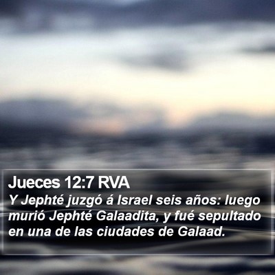 Jueces 12:7 RVA Bible Verse Image