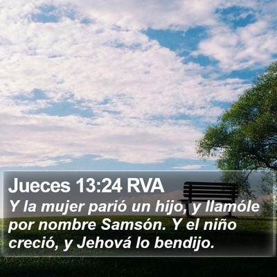 Jueces 13:24 RVA Bible Verse Image