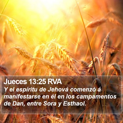 Jueces 13:25 RVA Bible Verse Image