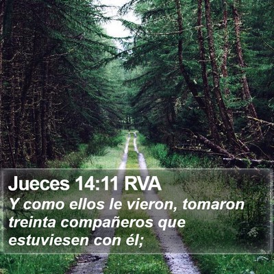 Jueces 14:11 RVA Bible Verse Image