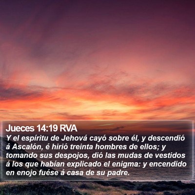 Jueces 14:19 RVA Bible Verse Image