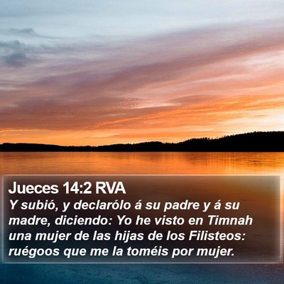 Jueces 14:2 RVA Bible Verse Image