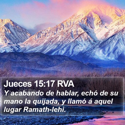 Jueces 15:17 RVA Bible Verse Image