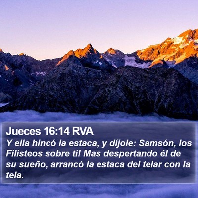 Jueces 16:14 RVA Bible Verse Image