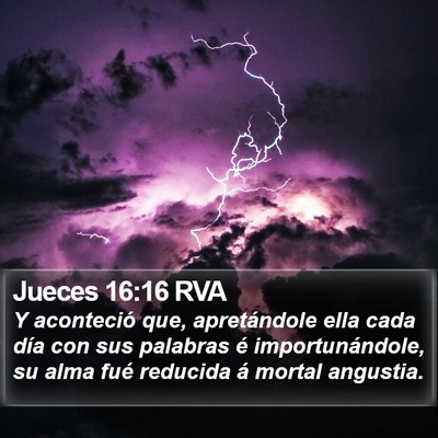 Jueces 16:16 RVA Bible Verse Image