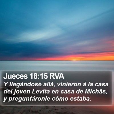 Jueces 18:15 RVA Bible Verse Image